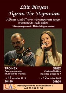 Lilit Bleyan et Tigran Ter Stepanian @ Onex et Troinex